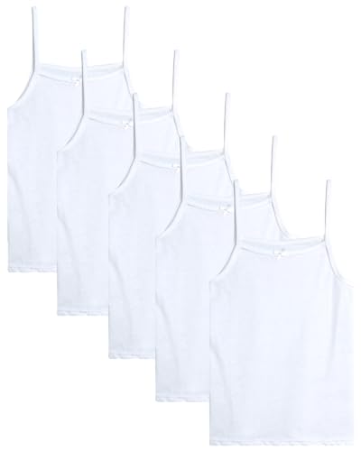 dELiA*s Girls Cotton Cami Tank Top Camisole Undershirts 5 Pack (Size 2T-14)
